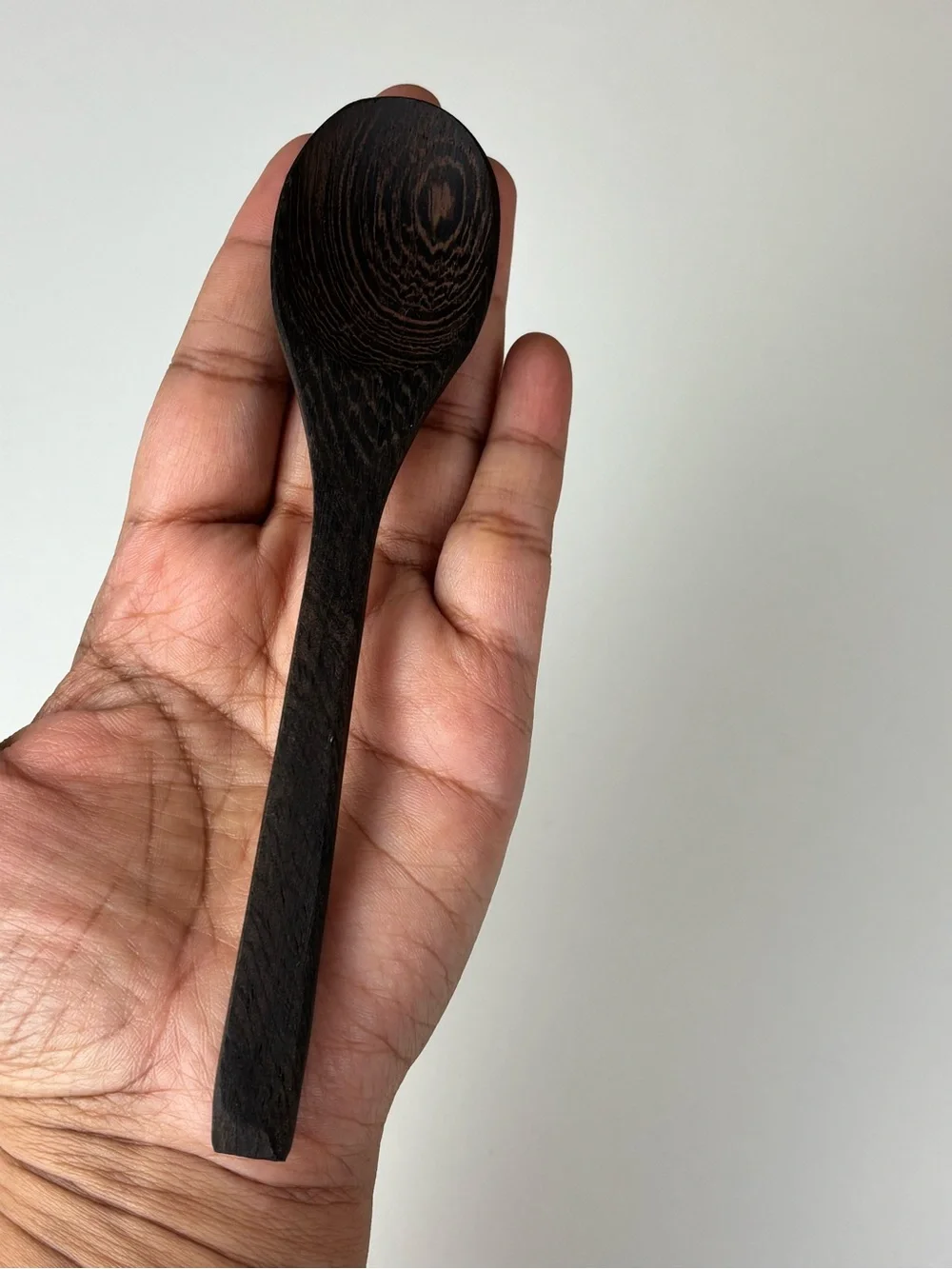 Coconut Shell Bowl with wooden Spoon - Natural Dark Brown